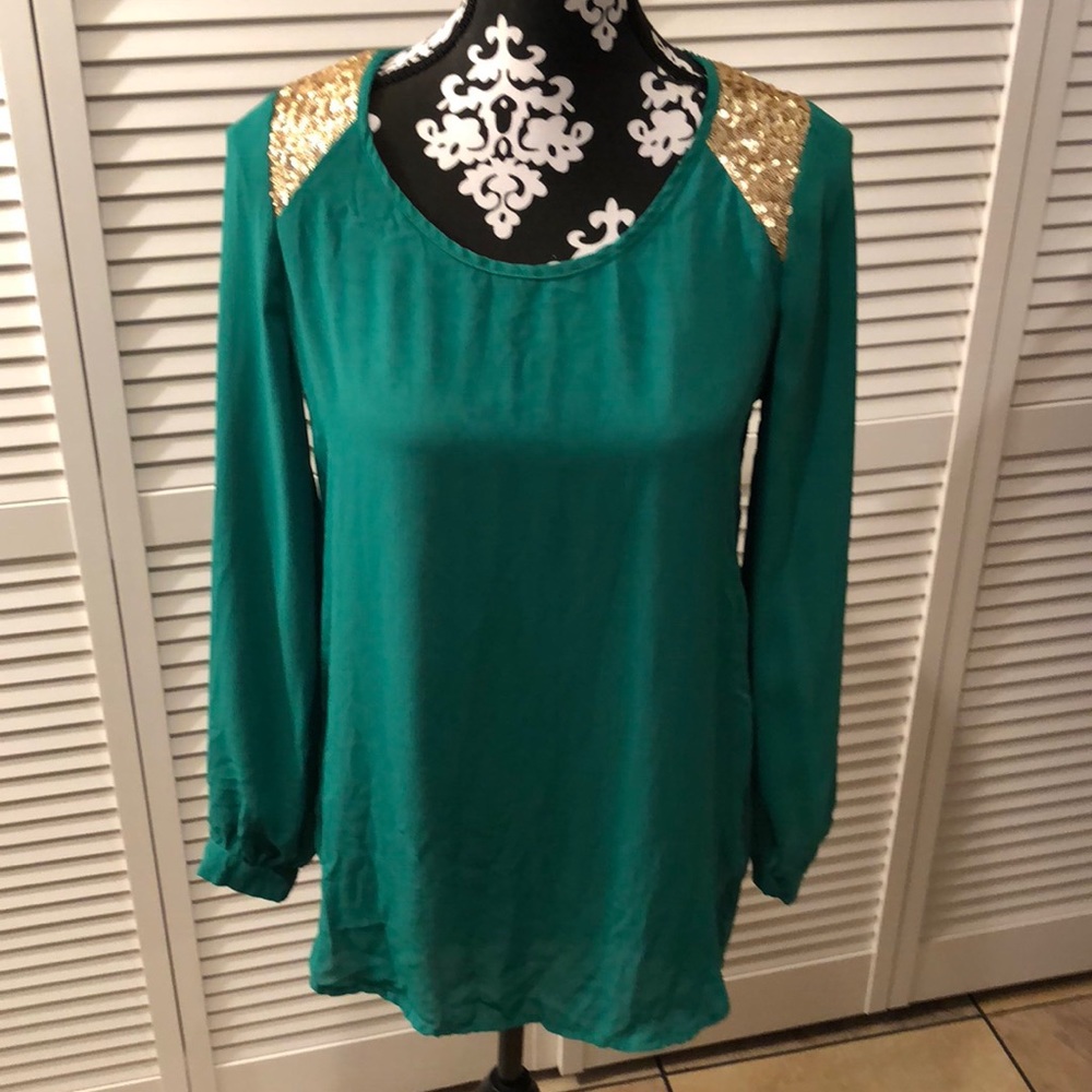 Gianni Bini Sequin Top Medium